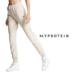 MY PROTEIN Women's Repeat MP Joggers - Ecru The Ultimate Workout Jogger - Size L